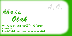 abris olah business card